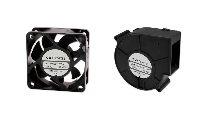 CUI Devices Adds Highly Economical Dc Fans with Industry-Best Lead Times